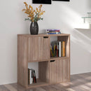 vidaXL szürke-sonoma színű szerelt fa könyvespolc 60 x 27,5 x 59,5 cm