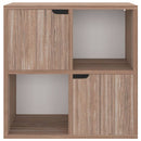 vidaXL szürke-sonoma színű szerelt fa könyvespolc 60 x 27,5 x 59,5 cm