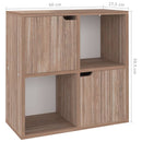 vidaXL szürke-sonoma színű szerelt fa könyvespolc 60 x 27,5 x 59,5 cm