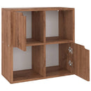 vidaXL barna tölgyszínű szerelt fa könyvespolc 60 x 27,5 x 59,5 cm