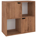 vidaXL barna tölgyszínű szerelt fa könyvespolc 60 x 27,5 x 59,5 cm