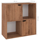 vidaXL barna tölgyszínű szerelt fa könyvespolc 60 x 27,5 x 59,5 cm