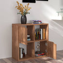 vidaXL barna tölgyszínű szerelt fa könyvespolc 60 x 27,5 x 59,5 cm