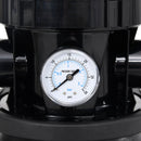 vidaXL fekete medence-homokszűrő előszűrővel