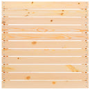 vidaXL 3 részes tömör fenyőfa kerti ülőgarnitúra krémszínű párnákkal