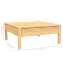 vidaXL 3 részes tömör fenyőfa kerti ülőgarnitúra szürke párnákkal