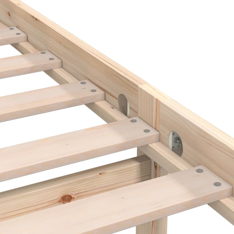 vidaXL tömör fenyőfa ágykeret 90 x 200 cm