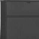 vidaXL fekete acél és textilén napozóágy