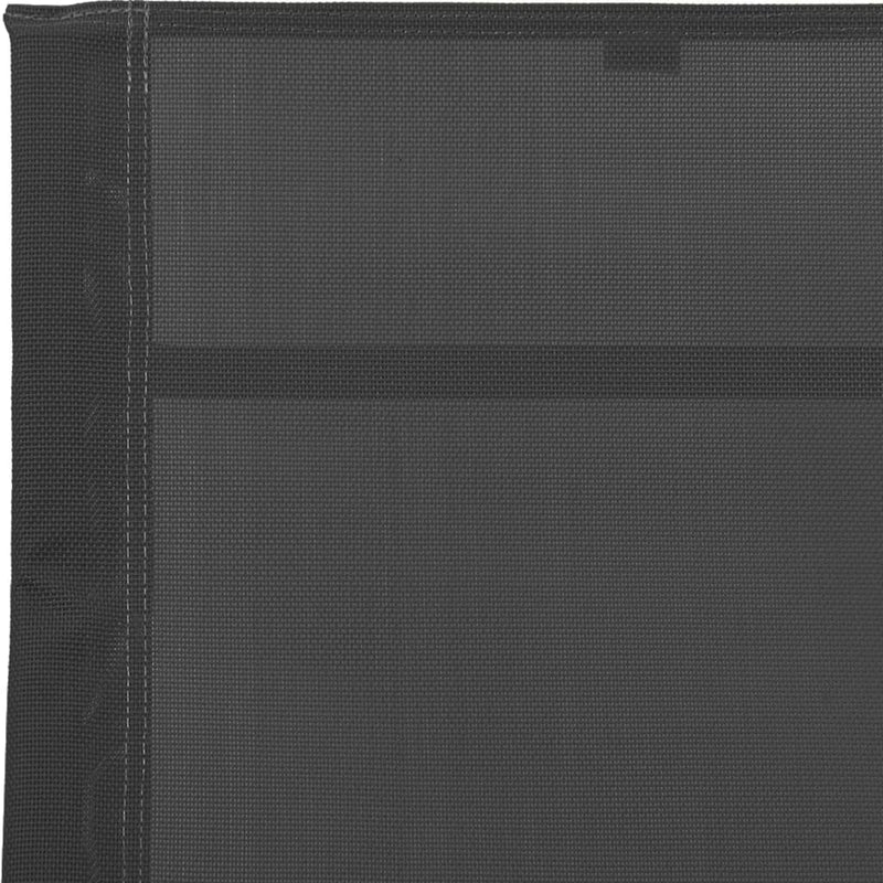 vidaXL fekete acél és textilén napozóágy