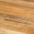 vidaXL tömör mangófa és acél étkezőasztal Ø110 x 78 cm