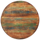 vidaXL tömör újrahasznosított fa és acél étkezőasztal Ø110 x 78 cm