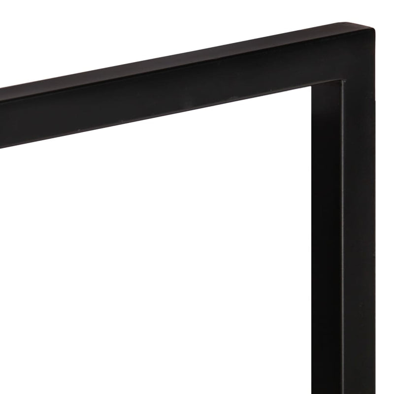 vidaXL 2 darab tömör akácfa és acél falipolc 100 x 24 x 35 cm