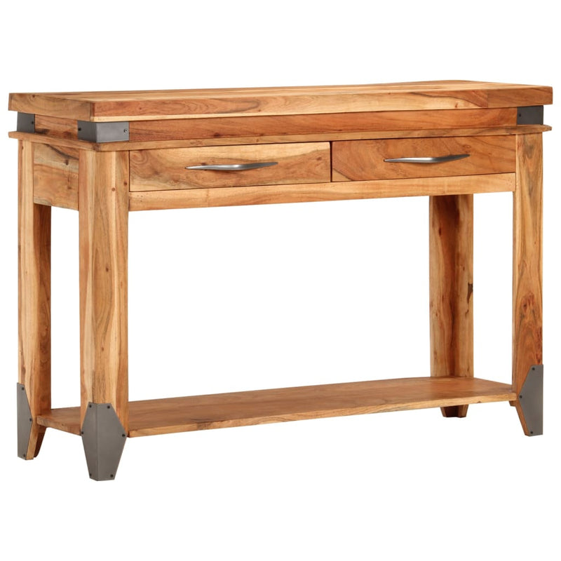 vidaXL tömör akácfa tálalóasztal 110 x 34 x 74 cm