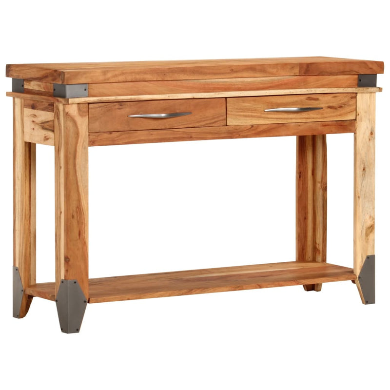 vidaXL tömör akácfa tálalóasztal 110 x 34 x 74 cm