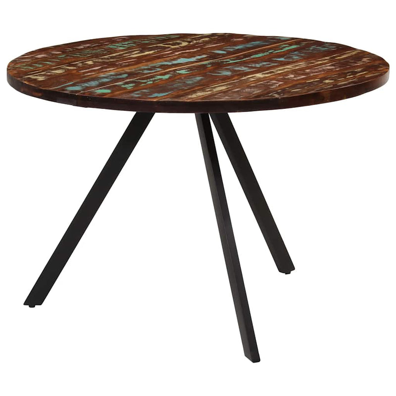 vidaXL tömör újrahasznosított fa étkezőasztal 110 x 75 cm