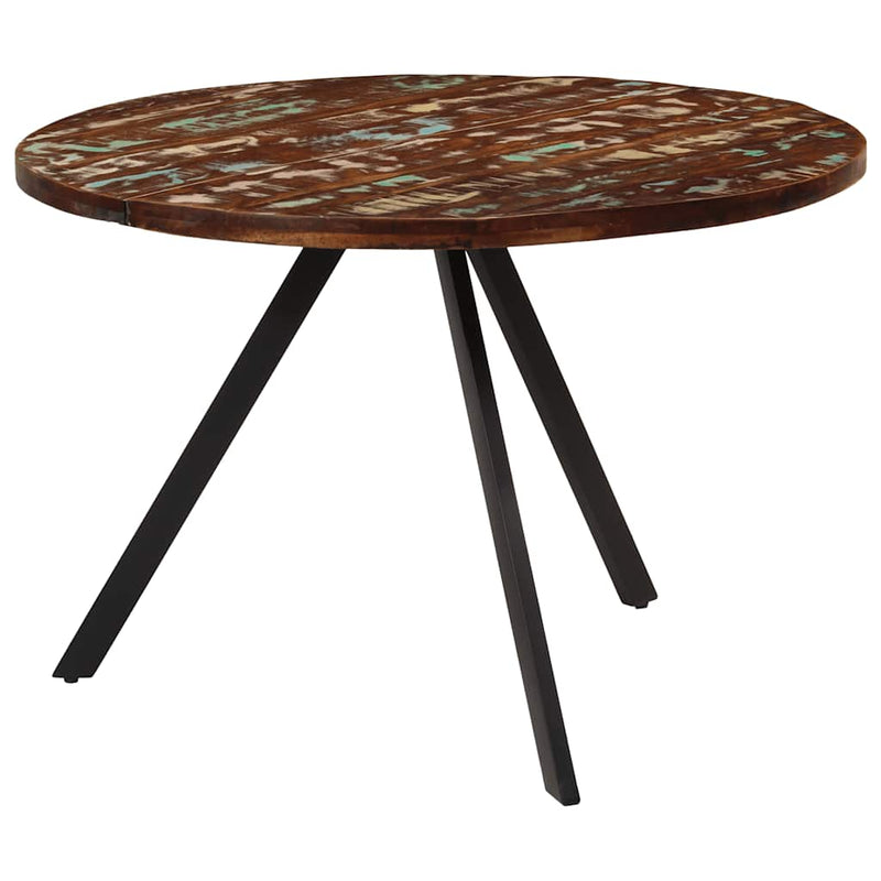 vidaXL tömör újrahasznosított fa étkezőasztal 110 x 75 cm