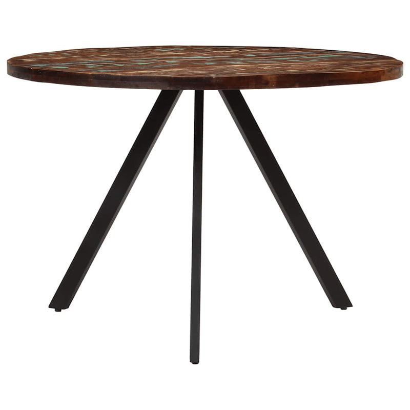 vidaXL tömör újrahasznosított fa étkezőasztal 110 x 75 cm