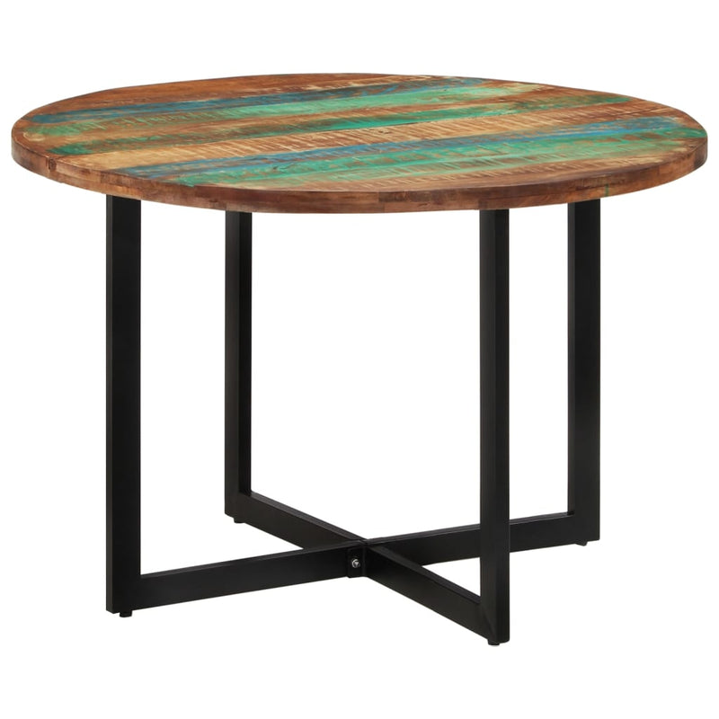 vidaXL tömör újrahasznosított fa étkezőasztal 110 x 75 cm