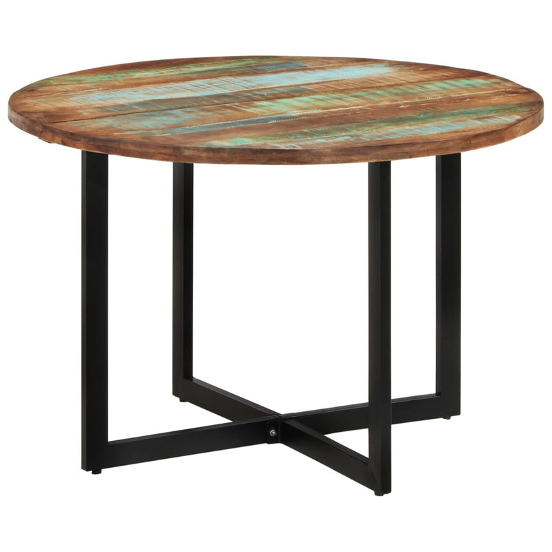 vidaXL tömör újrahasznosított fa étkezőasztal 110 x 75 cm