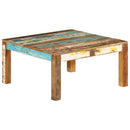 vidaXL tömör újrahasznosított fa dohányzóasztal 80 x 80 x 40 cm