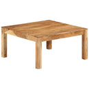 vidaXL tömör akácfa dohányzóasztal 80 x 80 x 40 cm