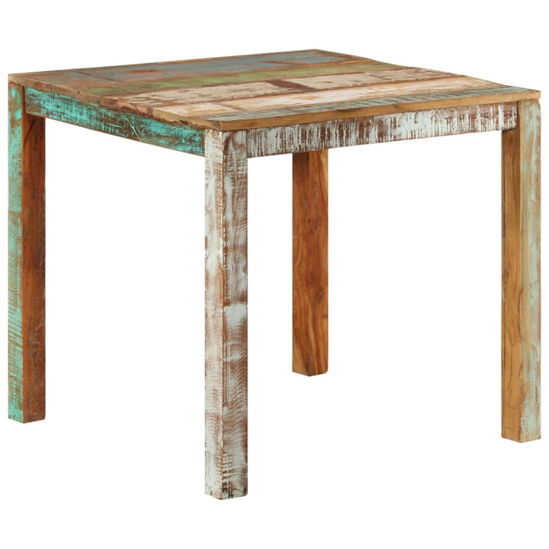 vidaXL tömör újrahasznosított fa étkezőasztal 82 x 80 x 76 cm