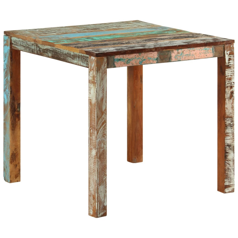 vidaXL tömör újrahasznosított fa étkezőasztal 82 x 80 x 76 cm