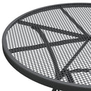 vidaXL antracitszürke expandált fém hálós kerti asztal Ø80 x 72 cm