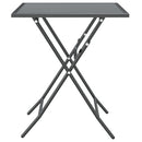 vidaXL antracitszürke expandált fém hálós kerti asztal 60 x 60 x 72 cm