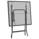 vidaXL antracitszürke expandált fém hálós kerti asztal 60 x 60 x 72 cm
