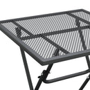 vidaXL antracitszürke expandált fém hálós kerti asztal 60 x 60 x 72 cm