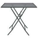 vidaXL antracitszürke expandált fém hálós kerti asztal 80 x 80 x 72 cm