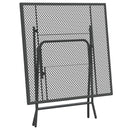 vidaXL antracitszürke expandált fém hálós kerti asztal 80 x 80 x 72 cm
