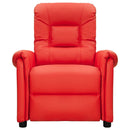 vidaXL piros műbőr dönthető fotel