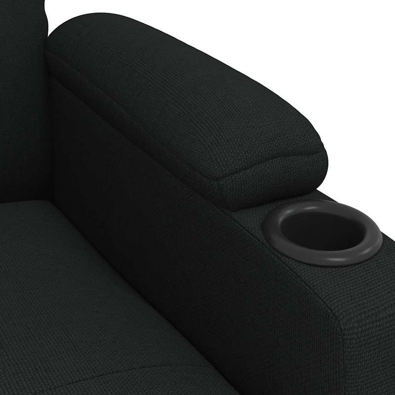vidaXL fekete szövet dönthető fotel