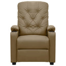 vidaXL kávészínű műbőr dönthető fotel