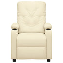 vidaXL krémszínű műbőr dönthető fotel
