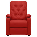 vidaXL bordó műbőr dönthető fotel