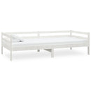 vidaXL fehér tömör fenyőfa dívány matraccal 90 x 200 cm