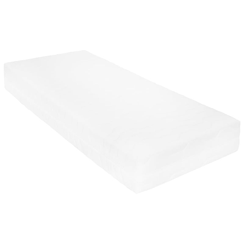 vidaXL fehér tömör fenyőfa dívány matraccal 90 x 200 cm