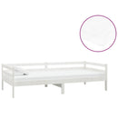 vidaXL fehér tömör fenyőfa dívány matraccal 90 x 200 cm