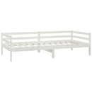 vidaXL fehér tömör fenyőfa dívány matraccal 90 x 200 cm