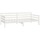 vidaXL fehér tömör fenyőfa dívány matraccal 90 x 200 cm