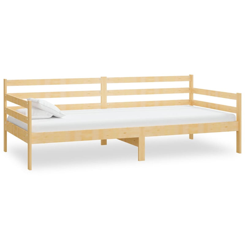 vidaXL tömör fenyőfa dívány matraccal 90 x 200 cm