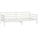 vidaXL fehér tömör fenyőfa dívány matraccal 90 x 200 cm