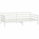 vidaXL fehér tömör fenyőfa dívány matraccal 90 x 200 cm