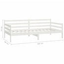 vidaXL fehér tömör fenyőfa dívány matraccal 90 x 200 cm