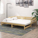 vidaXL tömör fenyőfa kihúzható kanapéágy 2 x (90 x 200) cm