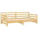 vidaXL tömör fenyőfa kihúzható kanapéágy 2 x (90 x 200) cm