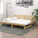 vidaXL tömör fenyőfa kihúzható kanapéágy 2 x (90 x 200) cm